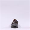 Wonders Alondra Block Heel Link Loafer - Dark Brown Leather